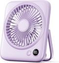 Otlonpe Portable Desk Fan 6.5 Inch, 4000mAh Rechargeable Battery Operated & USB by OTLONPE