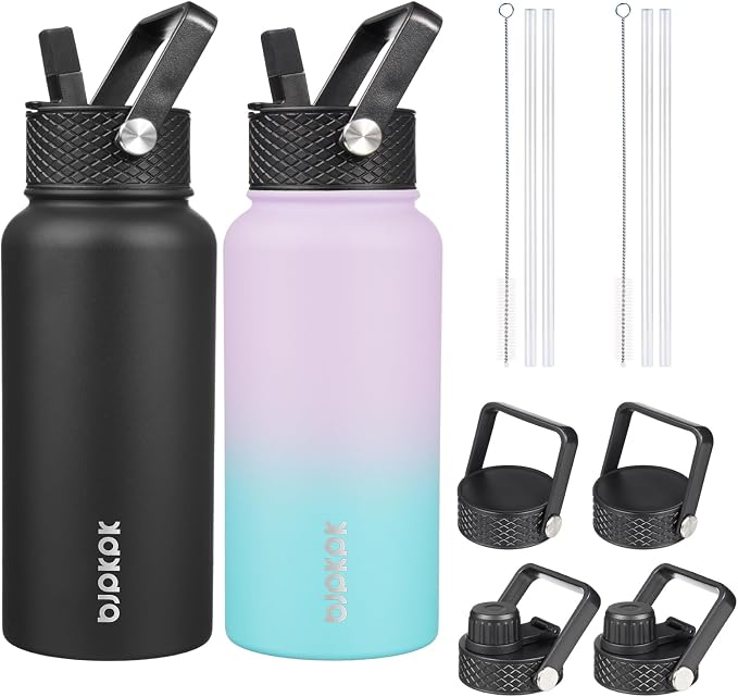 BJPKPK 2 Pack Insulated Water Bottles by BJPKPK