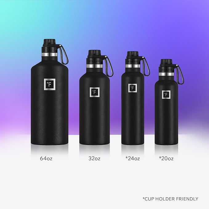 IRON °FLASK Camping & Hiking Hydration Flask - 64 oz Cotton Candy - Image 6
