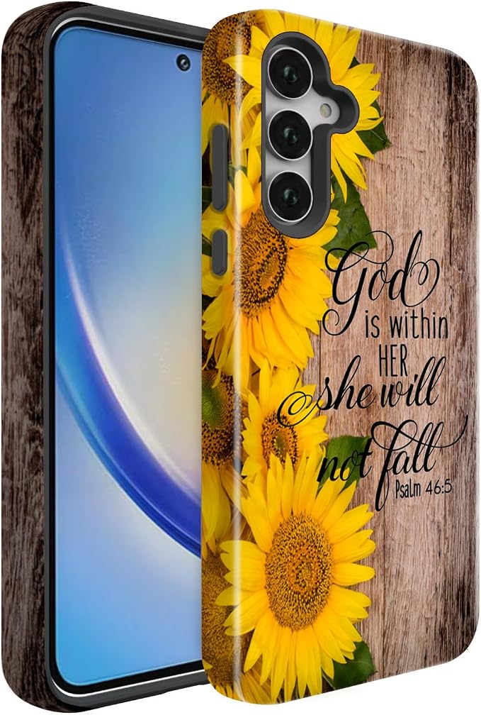 Compatible for Samsung Galaxy A56 5G Case, Dual Layer Heavy Duty 2 in 1 by BSMOSPER