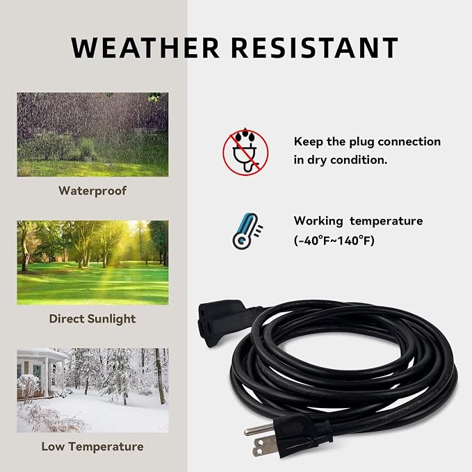 50ft Outdoor Extension Cord - Image 5