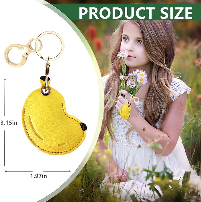 BORKUANA Leather Keychain Holder Case Compatible - Image 2
