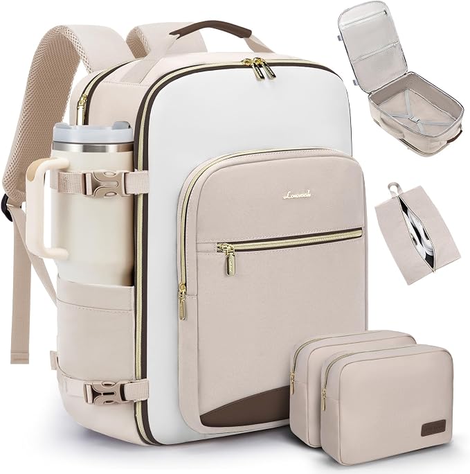 LOVEVOOK 40L Travel Backpack for Women & Men, Airline Approved Carry On Luggage by LOVEVOOK