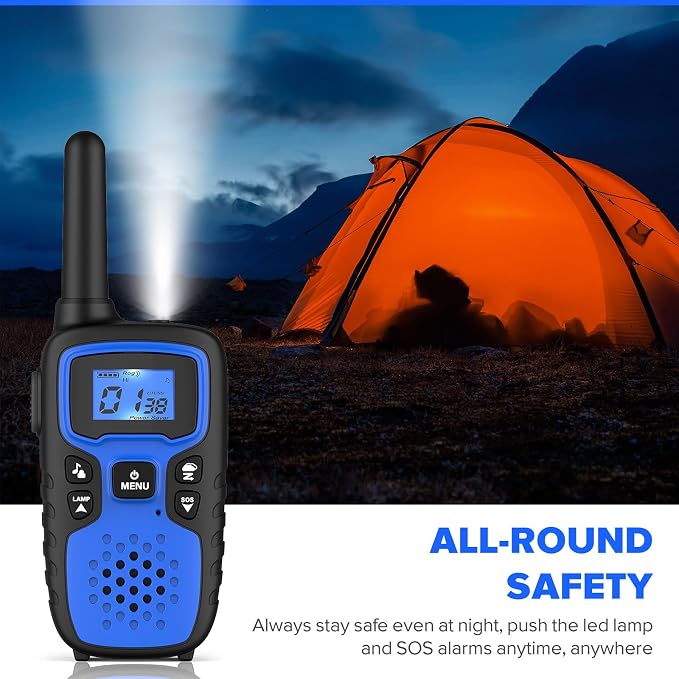 Wishouse Walkie Talkies for Adults Long Range-Rechargeable 4 Pack 2 Way Radios - Image 7
