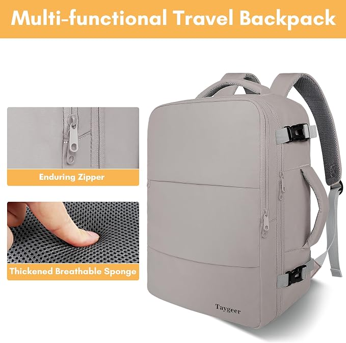 Taygeer Laptop Backpack Purse for Women, Backpack for College Essentials - Image 8