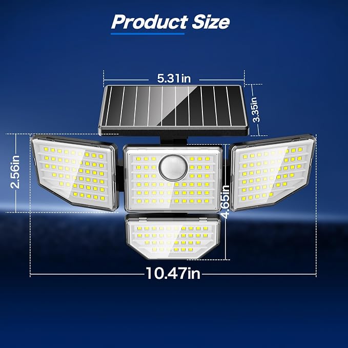 Adewalk 3000LM Outdoor Solar Light - Image 8