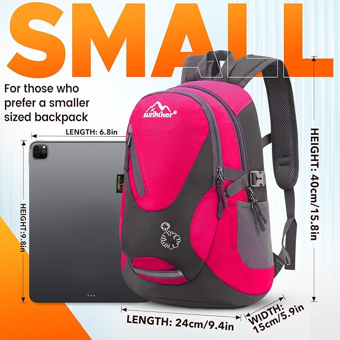 sunhiker Small Hiking Backpack Women Men 20L Lightweight Travel Backpack - Image 4