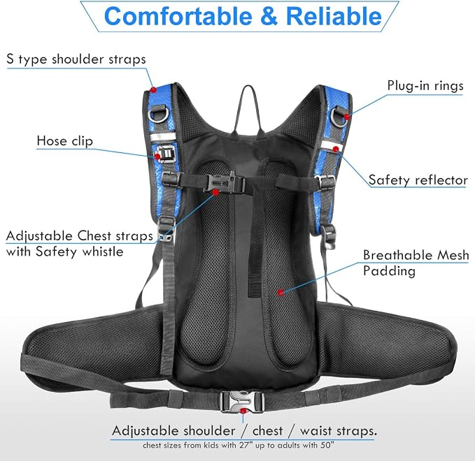 Mothybot Hydration Pack, Insulated Hydration Backpack - Image 4