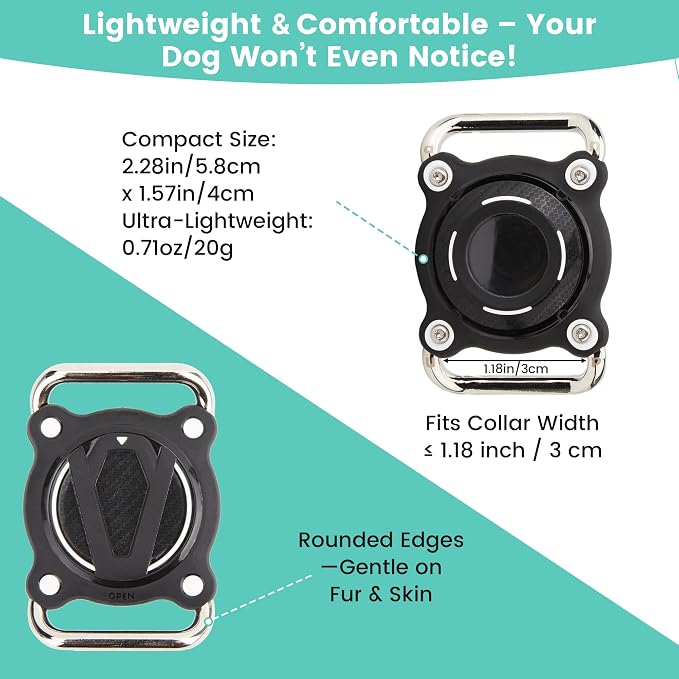 Waterproof Dog Collar Holder for Airtag Pink – Ultra-Durable, Shockproof Case - Image 3