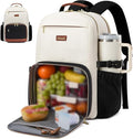 LOVEVOOK Lunch Backpack with Lunch Compartment, 17 Inch Laptop Work Travel by LOVEVOOK