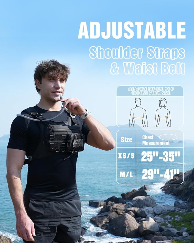 Zelvot Running Vest with 2L Water Bladder, Hydration Backpack, U.S. Original - Image 5