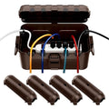 RESTMO 5-Piece Outdoor Waterproof Electrical Box Set – 12.5" x 8.5" x 5" Large by Restmo