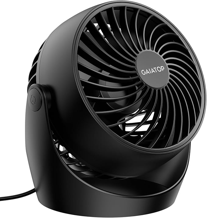 Gaiatop Desk Fan, 5-Inch Portable Electric Table Desktop Air Circulator Fans by GAIATOP