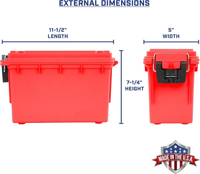 Sheffield 12636 Ammo Storage Box, Stackable .30 Cal Field Boxes, Water and Dust - Image 2