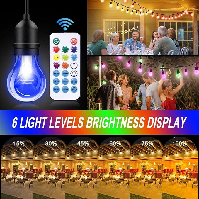 144FT Outdoor String Lights - Image 7