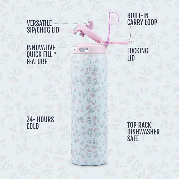 Ello Pop & Fill 22oz Stainless Steel Water Bottle - Image 4