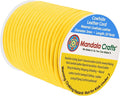 Mandala Crafts Round Genuine Yellow Leather Cord by MandalaCrafts