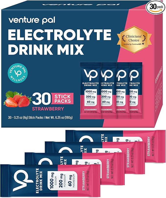 Venture Pal High Sodium Sugar Free Electrolytes Powder Packet by VenturePal