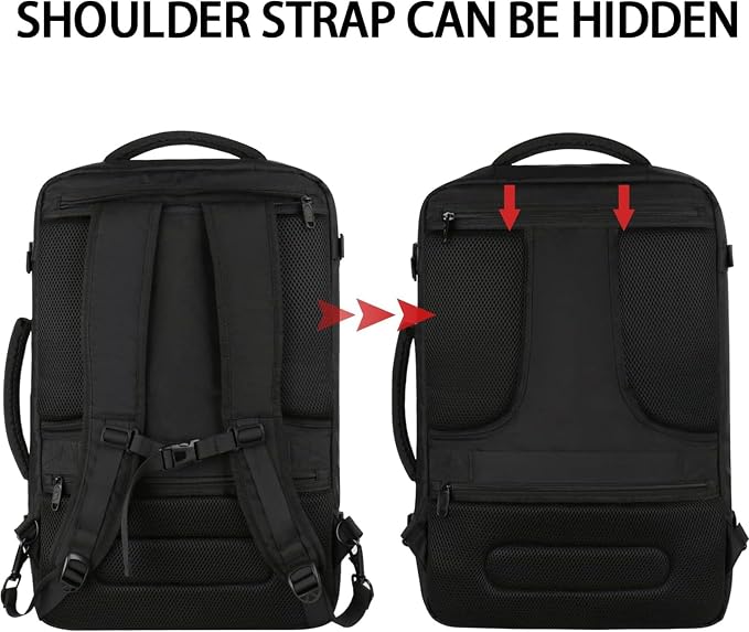 Vancropak 35L Carry on Bags for Airplanes, Luggage Backpack for Travel - Image 3