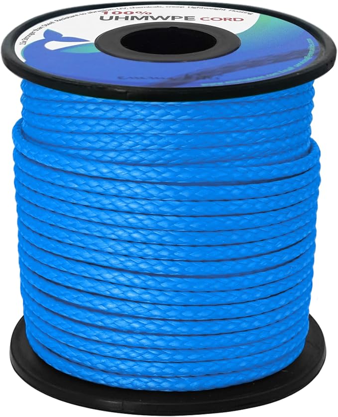 emma kites Hollow UHMWPE Braided Cord 1.3mm, 2mm Spliceable by emmakites