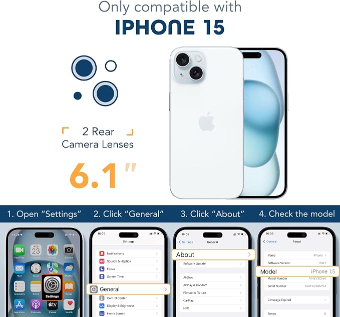 TIESZEN for iPhone 15 Case, Compatible - Image 9
