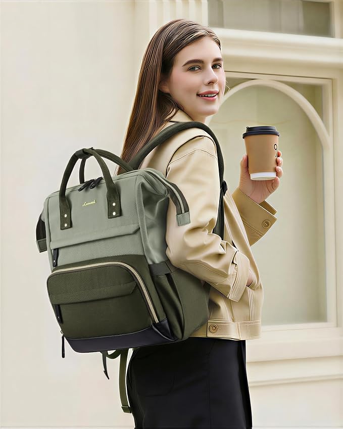 LOVEVOOK Laptop Backpack for Women, 17 Inch Work Business Backpacks Purse - Image 2