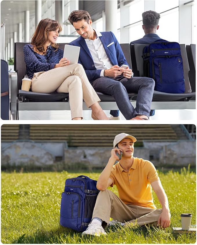 ECOHUB 17" Small Travel Backpack, United Airlines Personal Item Bag 17x10x9 - Image 7