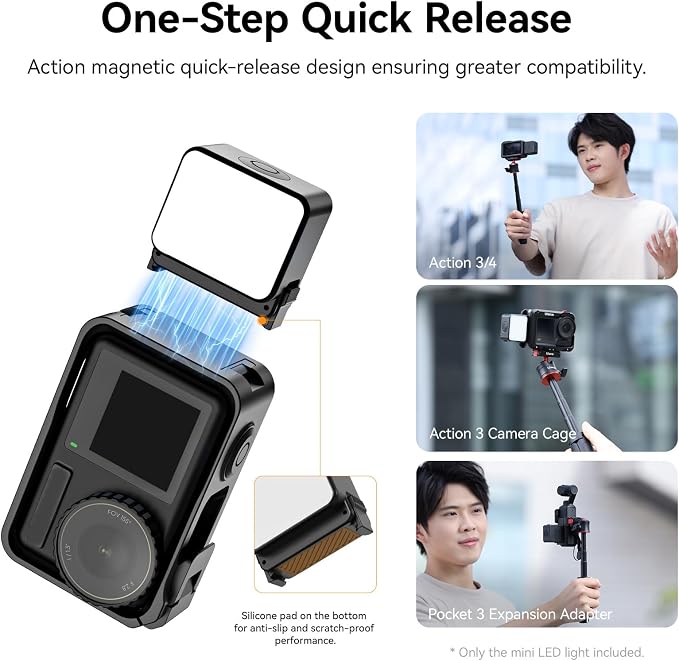 ULANZI LM18 2-Pack Vlogging Light Mini LED Action Camera Video Light Magnetic - Image 2