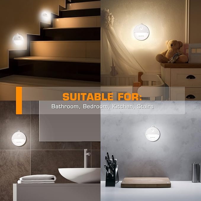 EverBrite LED Motion Sensor Night Light, Automated On & Off, Cool White Motion - Image 2
