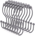 Bathway Shower Curtain Hooks, Shower Curtain Rings Rust Proof Double Hook by Bathway
