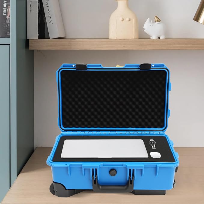 22" Weatherproof Hard Case Rolling Waterproof Case Dry Box - Image 4