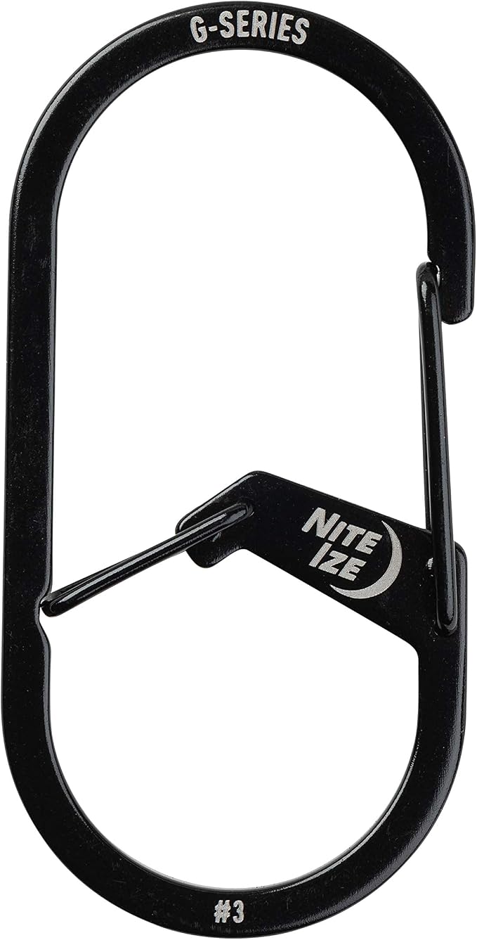 Nite IZE GS3-01-R6 G-Series Dual Chamber Carabiner, Size #3 1-Pack - Image 2