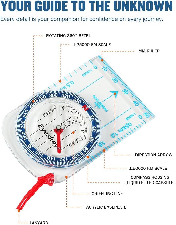 Eyeskey Advanced Orienteering Compass - Image 2