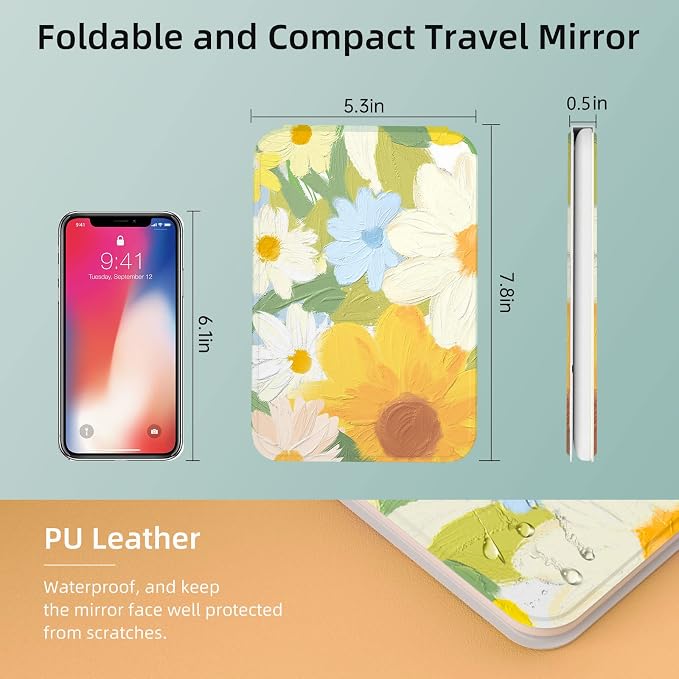 Rechargeable Travel Lighted Makeup Mirror - Image 6
