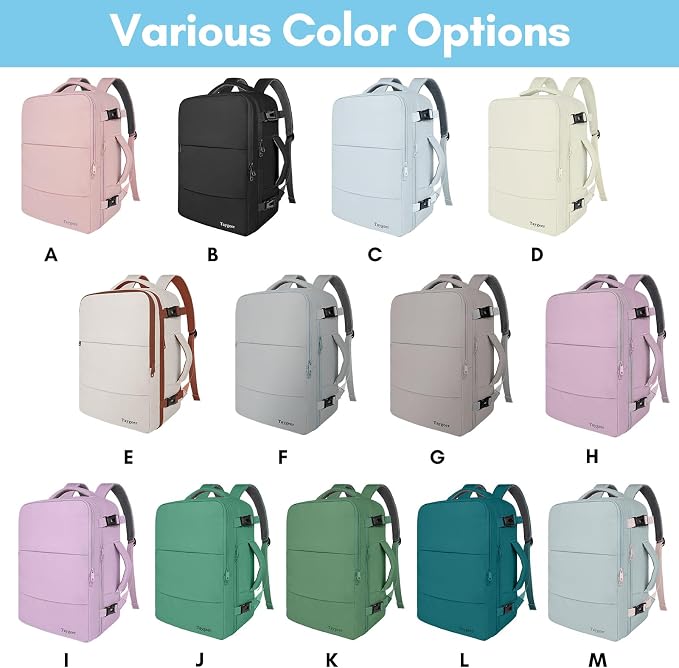 Taygeer Carry On Backpack, 35l Travel Backpack - Image 2