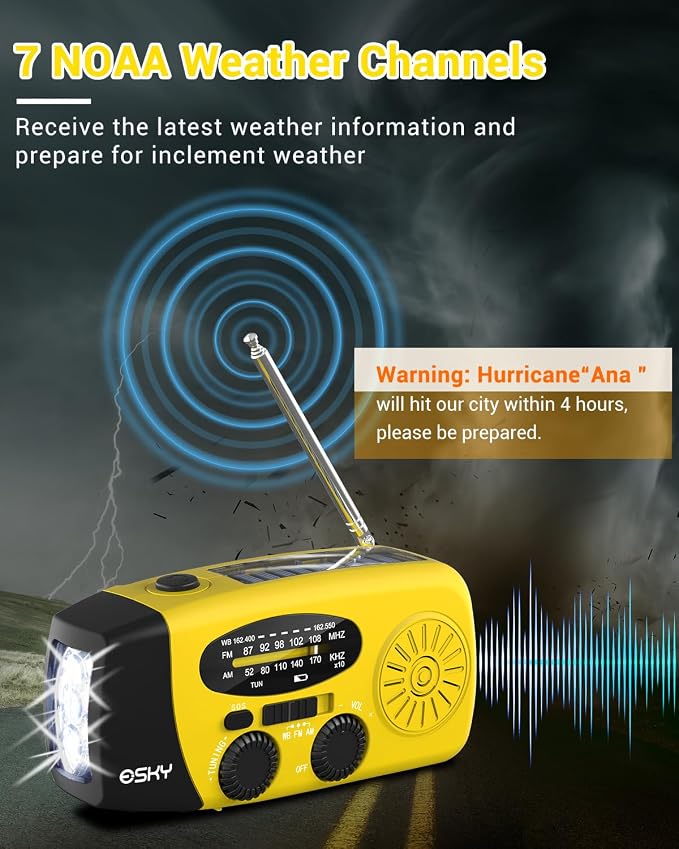 Esky Emergency Hand Crank Radio - Image 2