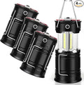 4 Pack Lantern Camping Essentials Lights, Led Flashlight by EZORKAS+LANTERN