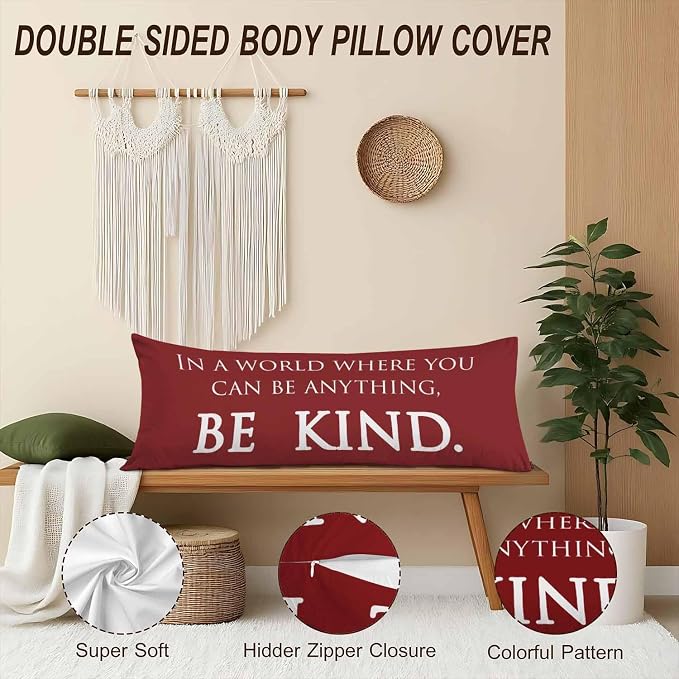 Inspirational Quotes Body Pillows Covers - Image 4