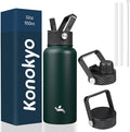 Konokyo 32 oz Insulated Water Bottle Stainless Steel Sport Bottles by Konokyo