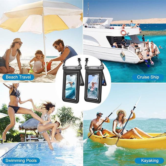 Waterproof Phone Pouch Floating 2 Pack, IPX8 Double Space Waterproof Phone Case - Image 7
