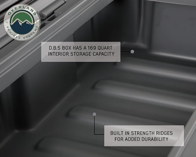 Overland Vehicle Systems 40100031 Dark Gray 169 QT Dry Box Storage - Image 8