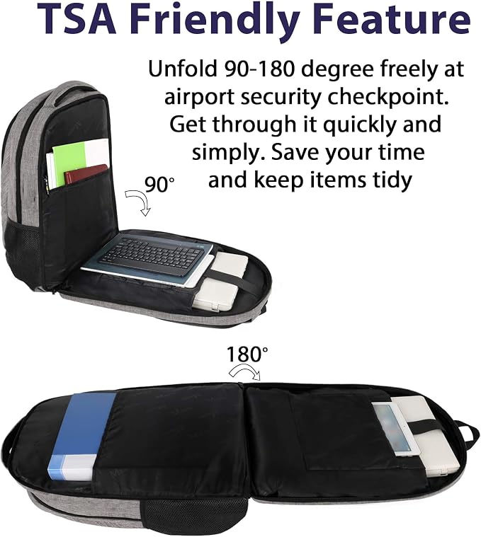 MATEIN Extra Large Laptop Backpack 18.4 Inch, Airplane Approved Travel Backpack - Image 2