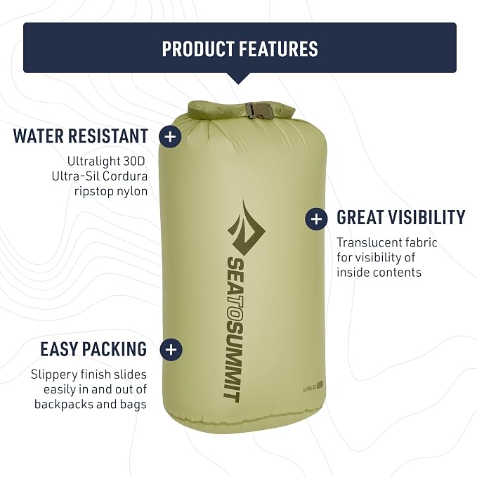 Sea to Summit Ultra-Sil Dry Bag, Ultralight Waterproof Dry Storage - Image 4