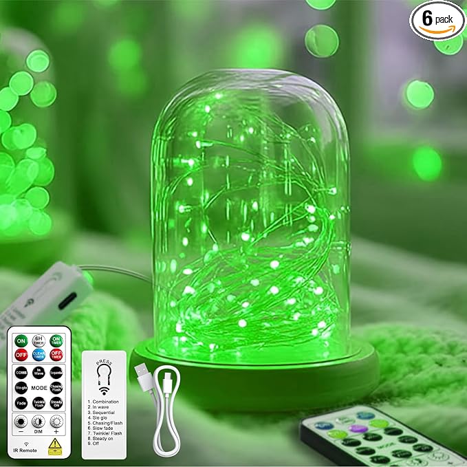 ZSJWL 6 Pack Rechargeable Fairy Lights by ZSJWL