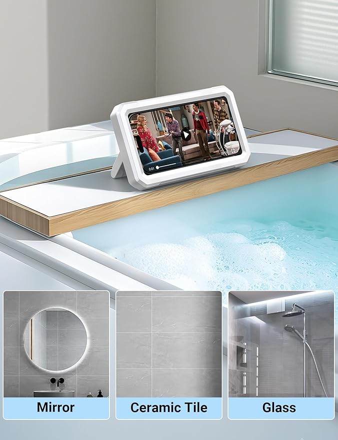 Coolpow Shower Phone Holder Waterproof【480°Rotatable】Retractable Adjustable - Image 4