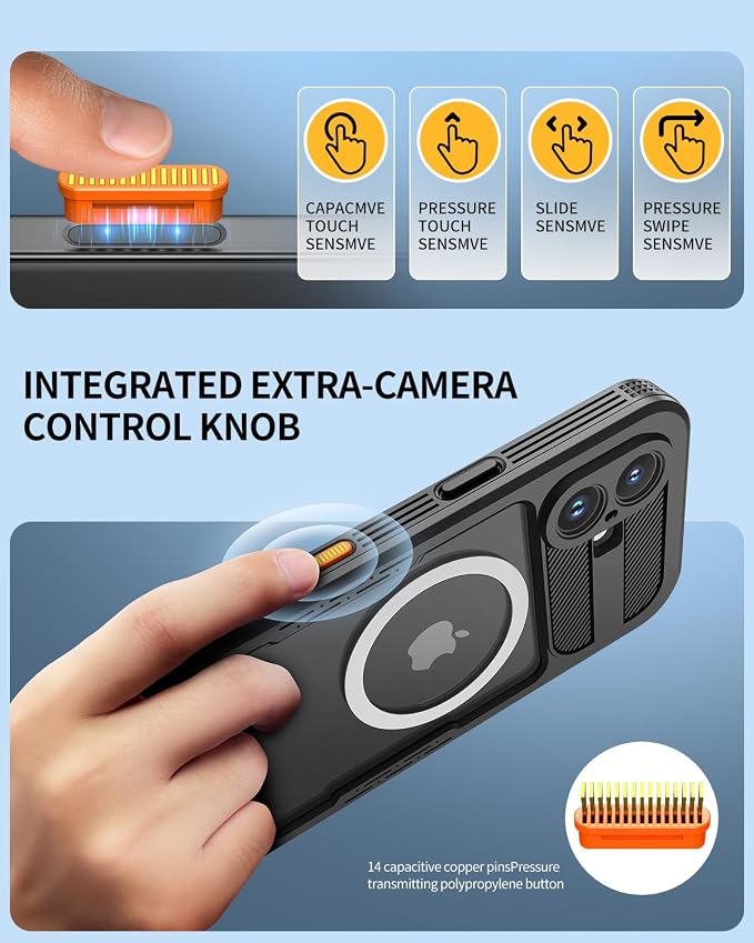 Lanhiem Magnetic Case for iPhone 16 Plus, IP68 Waterproof Dustproof Phone Case - Image 4
