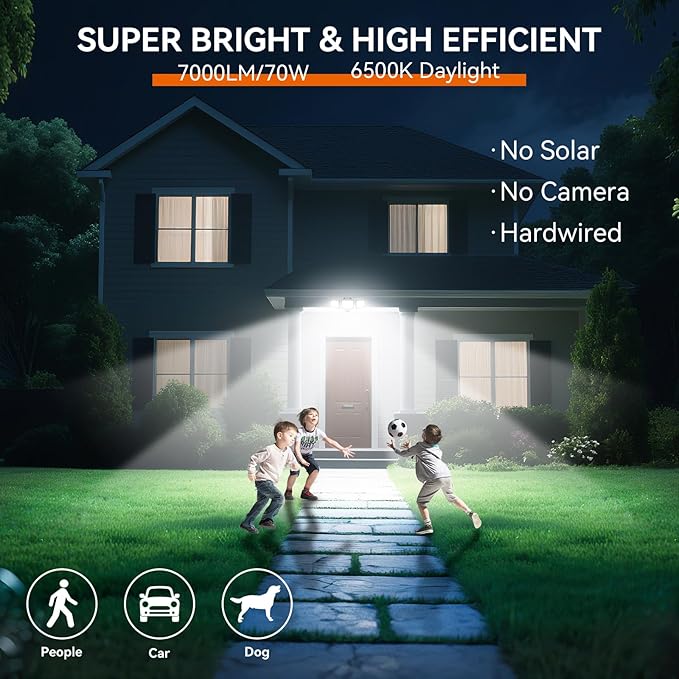 LED Security Lights Motion Sensor Outdoor Lights, 6500K Daylight, IP65 - Image 4