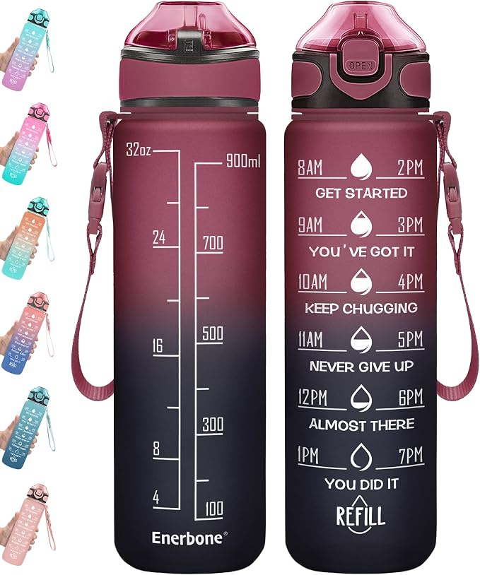 Enerbone 32 oz Drinking Water Bottle by Enerbone
