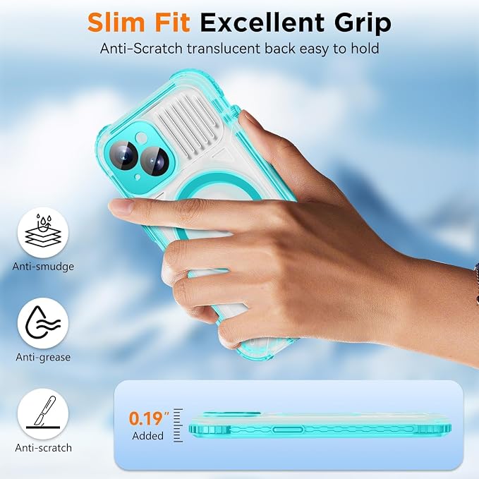 WIFORT for iPhone 15 Waterproof Case, 360 Full Body Sealed Protection Cover - Image 5