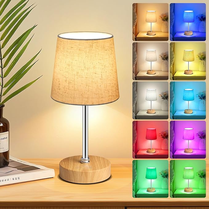 Wowag Small Cordless Table Lamp, 5000mAh Rechargeable Battery Operated Desk Lamp by Wowag
